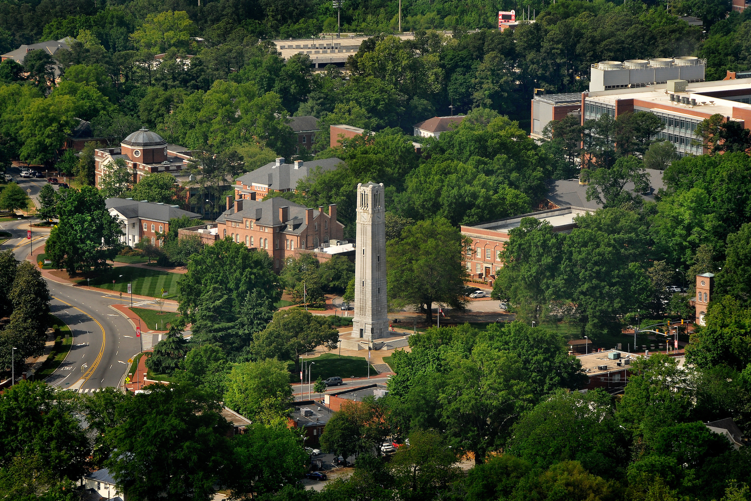 Campus aerial shot