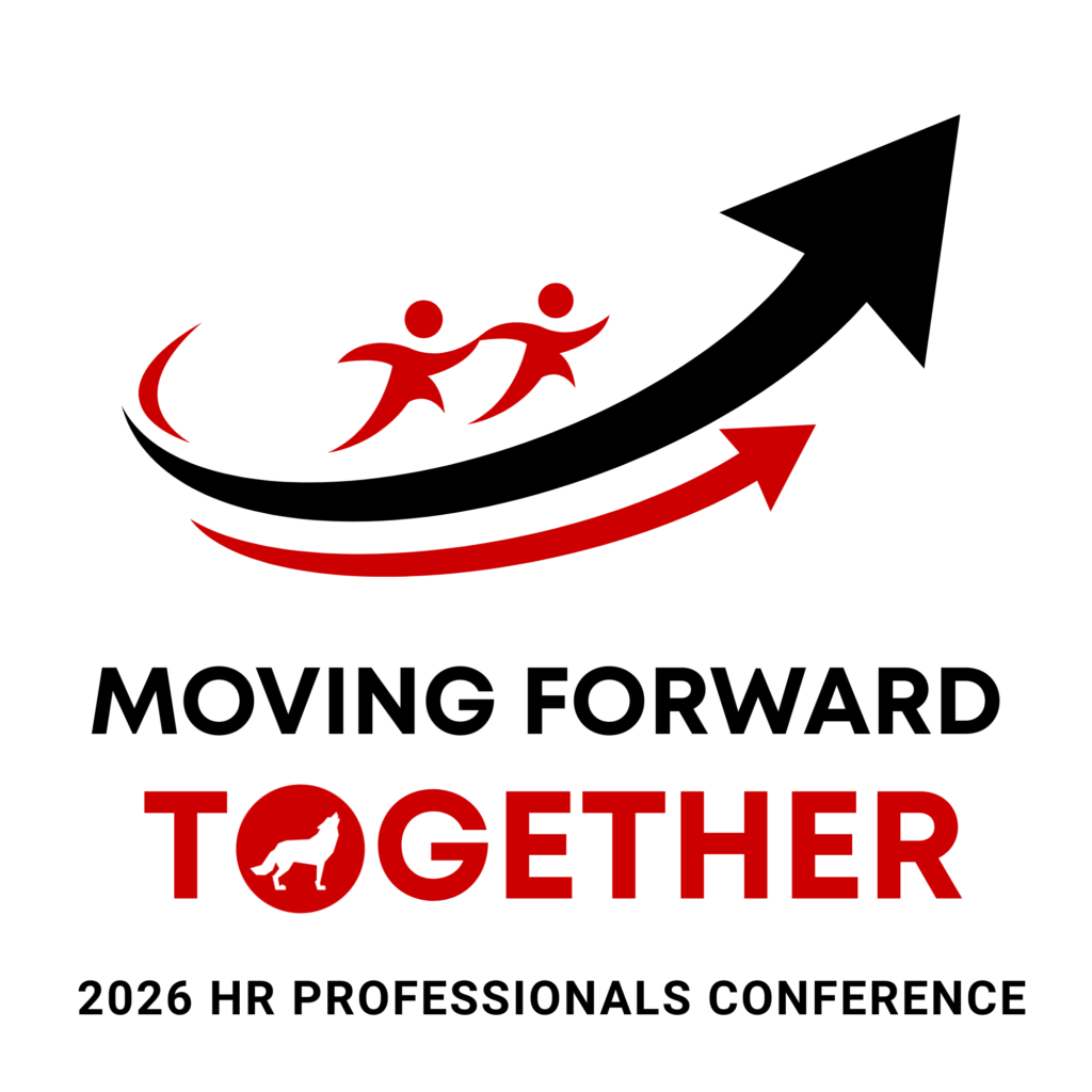 Conference logo featuring an upwards arrow with two foigures following in its direction